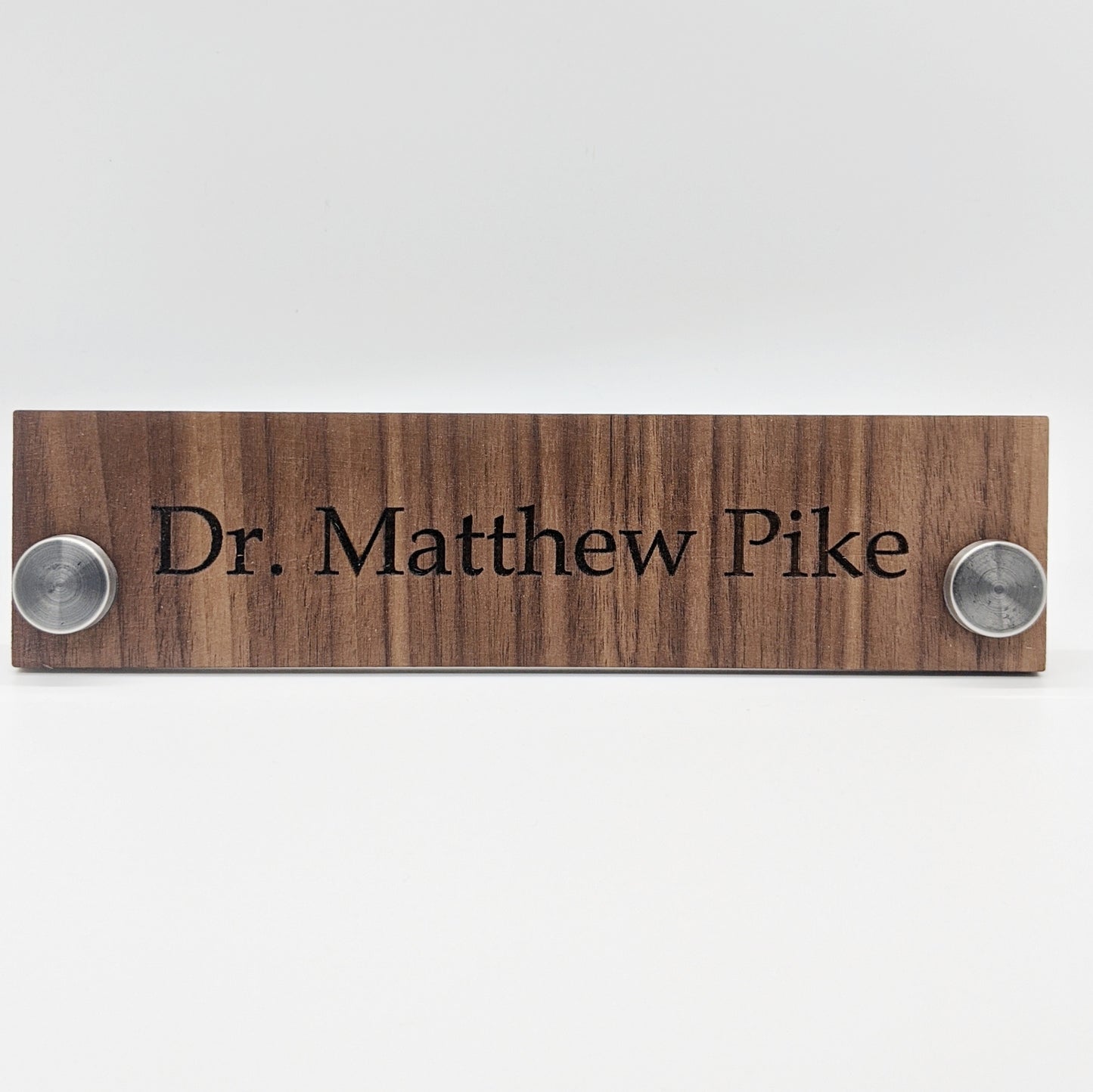 Custom Engraved Desktop Nameplate for Office with stand