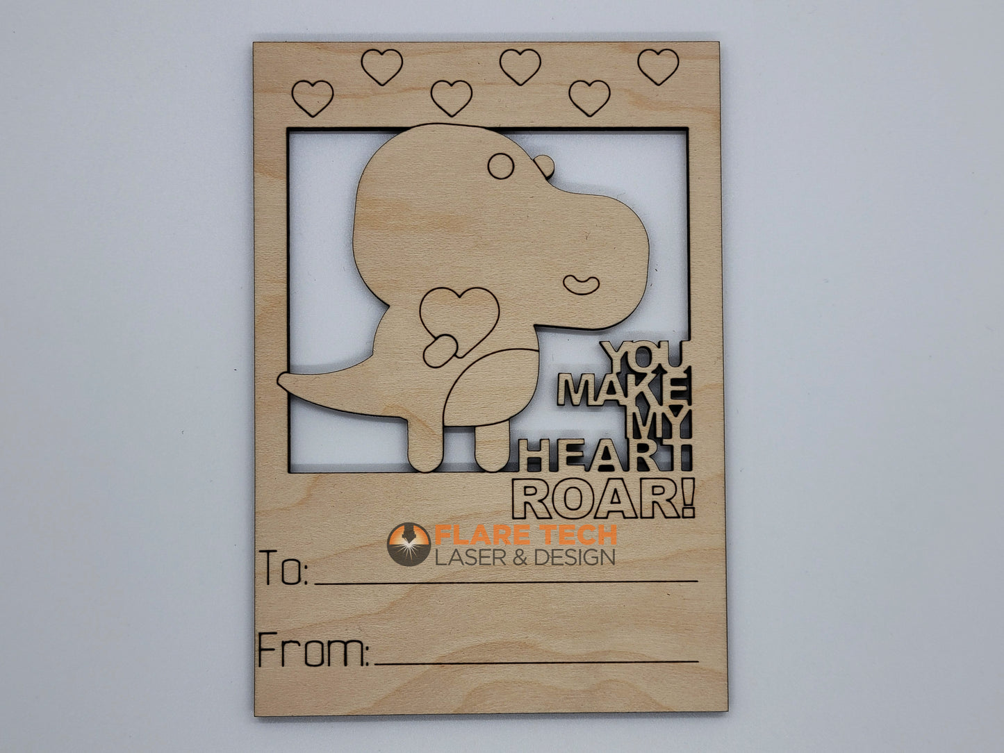 Valentine's Day Unfinished Wooden DIY Cards for Kids