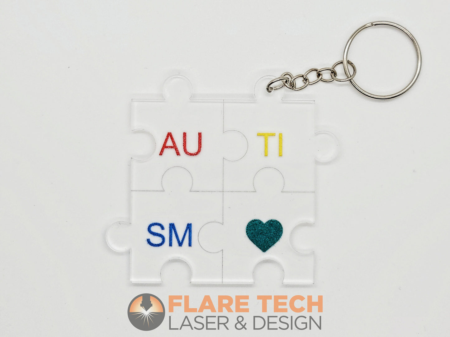 Autism Awareness Keychain Set