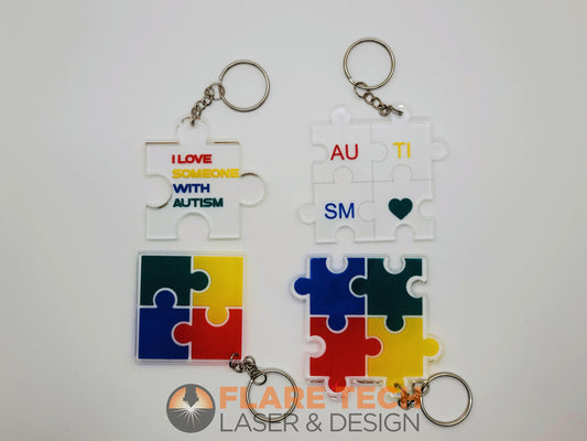 Autism Awareness Keychain Set