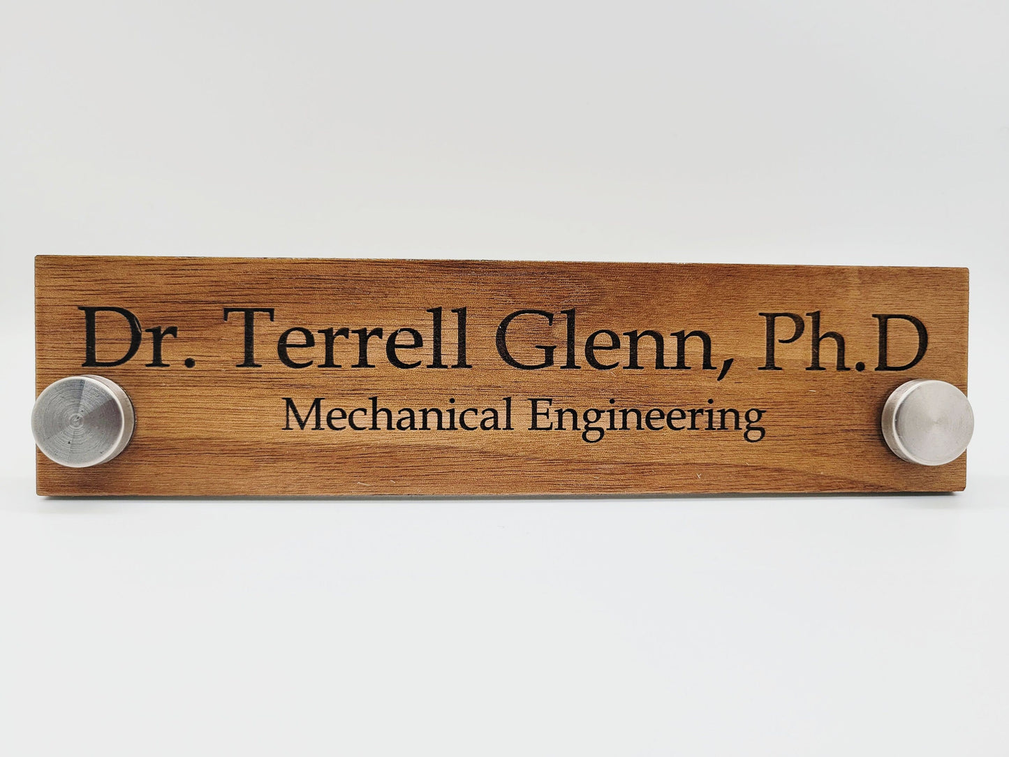 Custom Engraved Desktop Nameplate for Office with stand